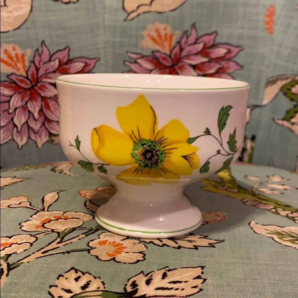 Royal Victoria yellow Dogwood Sherbet Cup, EUC